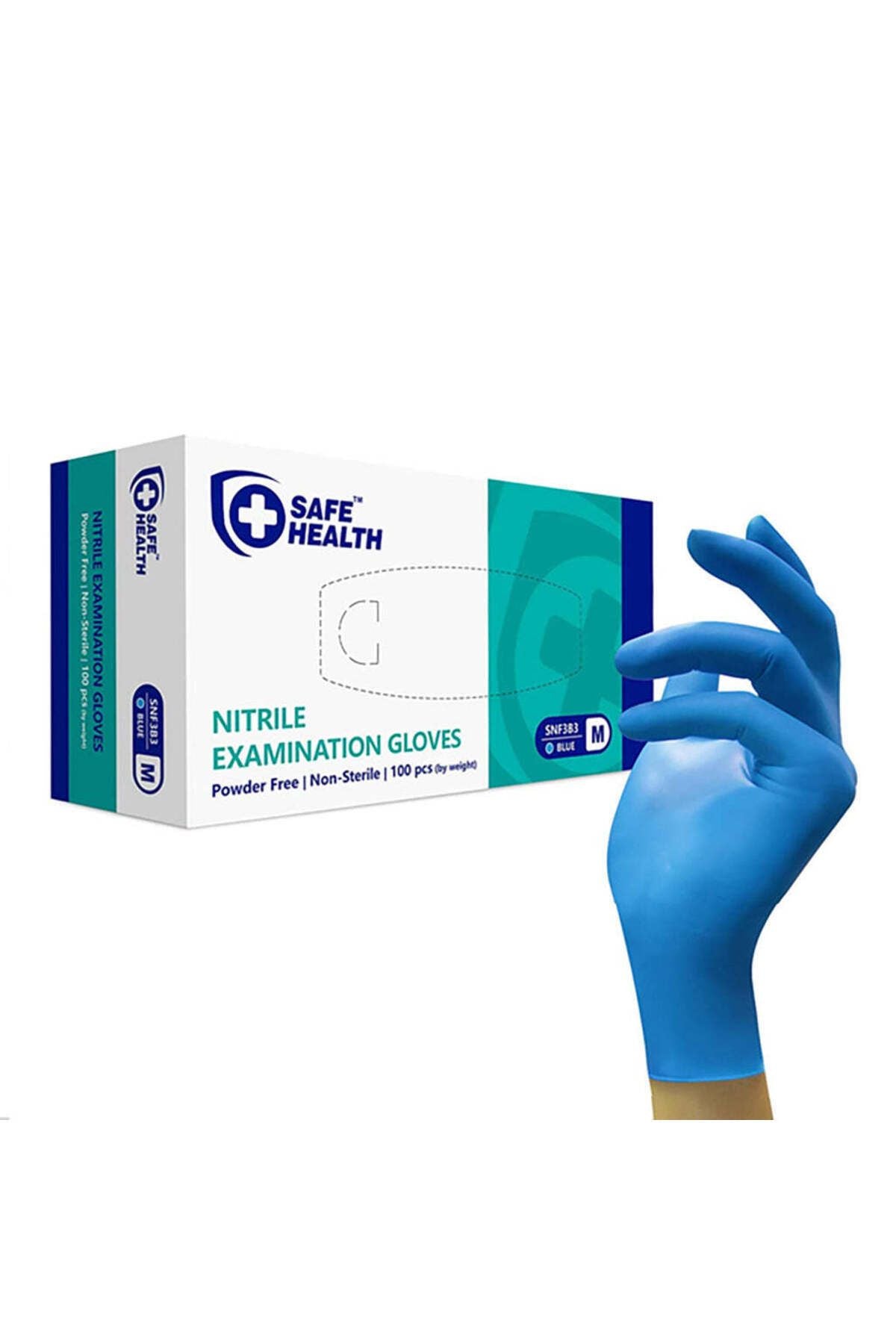 Safe Health Mavi Nitril Pudrasız Muayene Eldiveni (1000'li Paket) - Medium Tek Beden Safe Health Mavi Nitril Pudrasız Muayene Eldiveni (1000'li Paket) - Medium Tek Beden